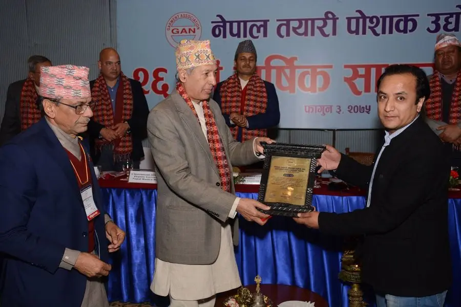 Pulse Fashion honoured at the Garment Association of Nepal 26th AGM